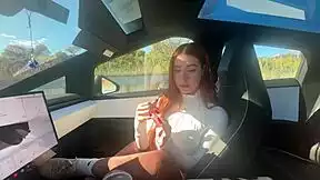 Best friend's girlfriend loses virginity riding cock creamy in car Rosie Rider taboo roleplay