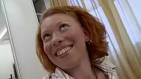 picked up redhead and wrecked her holes with huge toys and cock pov