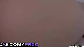 Amateur blonde Cherry Morgan sucks and fucks monster cock in teasing hotel POV with Jayson Knight