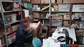 hey teen shoplifter jessica jones caught stealing phone gets stripped and searched deep in office