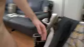 picked up redhead and wrecked her holes with huge toys and cock pov