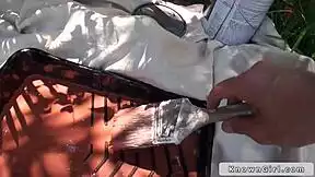 GREAT ASS TEEN GIRLFRIEND FUCKS OUTDOORS POV