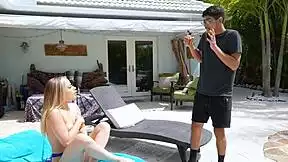 blonde stepsis lets stepbro slide into her pussy
