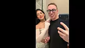 Hey, Carolina Guerrero gives Max Felicitas epic footjob till massive cum