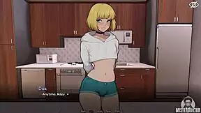 bunkered with this sexy femboy... wet blonde shemale beggin for anal n cumshots up close!