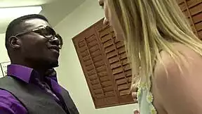 Tiny teen pussy stretched by oversize cock but she loves every inch
