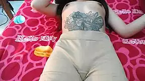 foreign stepdad breeds tight filipina stepdaughter slut in sneaky creampie session