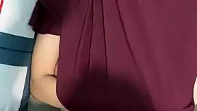 i pound neighbor's hijab wife doggystyle creampie her wet pussy