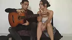 playing my horny latina stepsis like a guitar with licks fucks and creampie in espanol