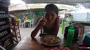 wanna see this thai teen get fucked quick after market walk?!
