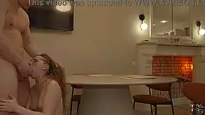 pretty brunette student moans loud as muscular neighbor fucks her wet pussy deep homemade