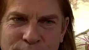 Skinny redhead teen Rose Red ass fucked by aged boyfriend hard!