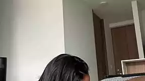 she's lovin slobberin all over her stepbro's fat cock in this amateur vid