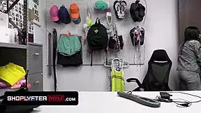 Shoplyfter Mylf - Mischievous Teen Caught Stealing Calls Religious Stepmom for Backroom Help