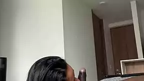 she's lovin slobberin all over her stepbro's fat cock in this amateur vid