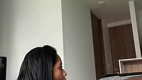 she's lovin slobberin all over her stepbro's fat cock in this amateur vid