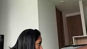 she's lovin slobberin all over her stepbro's fat cock in this amateur vid