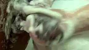 Stepdaughter's Naughty Shower with Stepdad's Massive 12 Inch Black Cock in Tight Ass POV