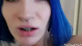 Hey, seduced this skinny Russian tattooed babe on street, fucked her tight pussy deepthroat in hotel quickie