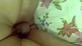 desi indian bhabhi rides her husband's big cock hard then takes it doggystyle with rough assfucking and creampie