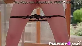 Bubble butt blonde Kiara Cole strips lingerie shows off tits n ass 😘🔥