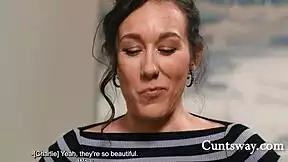 competitive australian neighbor sinn sage rims and scissors charlie forde's wet cunt to orgasm