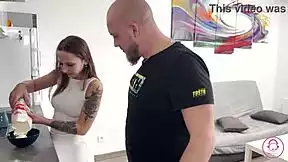 pastry lovers, ever tasted a magic dick cake that drenches blondes in squirt? wanna lick her wet shaved pussy next?