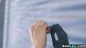 overwhelmed with lust as lesbian teen student craves busty italian milf teacher