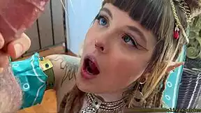 gerudo cosplay redhead throats my monster cock drooling gagging deep sloppy spit till cum swallow zelda fetish 😵‍💫💦