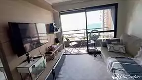 Hot latina seduces painter for apartment fuck!