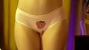 Can You Handle Her Strawberry Panties Hugging That Round Blonde Ass Tightly?