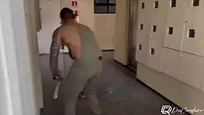 Hot latina seduces painter for apartment fuck!