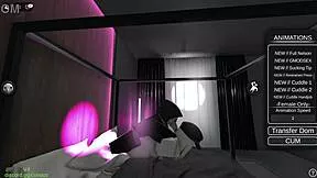 Boyfriend sleeps as plague doctor roughly assfucks sexy patient slut with creampie cure in hospital