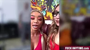 yo big dude's monster cock makes this asian teen ride cowgirl to go viral quick...