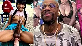 Transgender Teen Rides Dildo Cums on Face Fat Bald Pussy Leaks