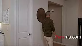 Naughty Step Aunt Blowjobs Young Cock Hungrily