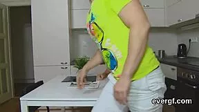 flat broke dude, your nasty ex-gf rides my cock hard for cash in this 3some reality?