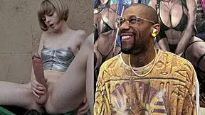 damn this naked petite 18+ trans girl gets hard in dumpster shakes fat ass jerks big tits till cum covers her ai generated