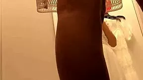 caught me nude trying white dresses in spy cam