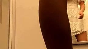caught me nude trying white dresses in spy cam