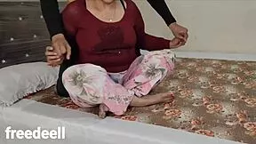 STEPSON POUNDS STEPMOM'S TIGHT HOLES IN SHARED BED!