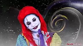sexy redhead joanna angel deepthroats bbc in nightmare before christmas xxx parody cosplay 🎄🍆💦