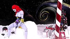 sexy redhead joanna angel deepthroats bbc in nightmare before christmas xxx parody cosplay 🎄🍆💦