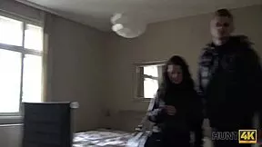 prague streets lead to hot brunette pickup fucked hard for cash