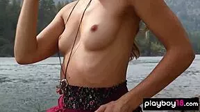 anna naked playing guitar outdoors so sexy