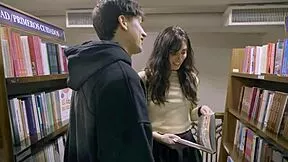 He bends petite brunette latina librarian over fucks rough doggystyle monster cock moaning orgasm.