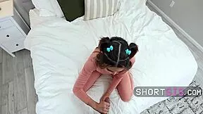 hey stepsis wanna play this squirt game? she gets so wet and flexible pov!