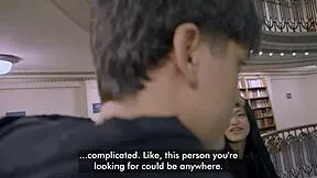 He bends petite brunette latina librarian over fucks rough doggystyle monster cock moaning orgasm.