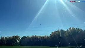 wanna stroke your cock while i masturbate barefoot outdoors this fall?