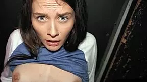 stranger gropes latina teen's ass in dark cinema